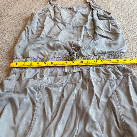 Young Fabulous & Broke Tencel Olive Green Jumpsuit Utility Jogger Sleeveless MED - Picture 6 of 11